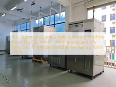 Μηχάνημα Αυτόματου Καθαρισμού Παλετών PLC με Χωρητικότητα Δεξαμενής Υγρού 80L και Χρόνο Στεγνώματος 5 έως 15 Λεπτά Κατάλληλο για Διάφορους Τύπους Παλετών